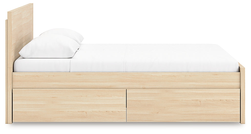 Onita Queen Panel Platform Bed with 1 Side Storage