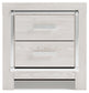 Altyra Two Drawer Night Stand