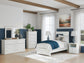 Bostwick Shoals Full Panel Bed with Mirrored Dresser, Chest and Nightstand