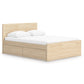 Onita Full Panel Platform Bed with 2 Side Storage