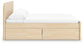 Onita King Panel Platform Bed with 2 Side Storage