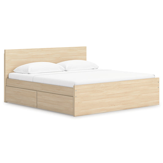 Onita King Panel Platform Bed with Storage