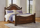 Lavinton King Poster Bed with Mirrored Dresser and Chest
