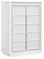 Chalanna Queen Upholstered Storage Bed with Mirrored Dresser, Chest and Nightstand