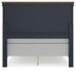 Landocken Full Panel Headboard with Mirrored Dresser and Chest