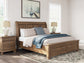 Feddinger King Storage Sleigh Bed with Mirrored Dresser and Chest