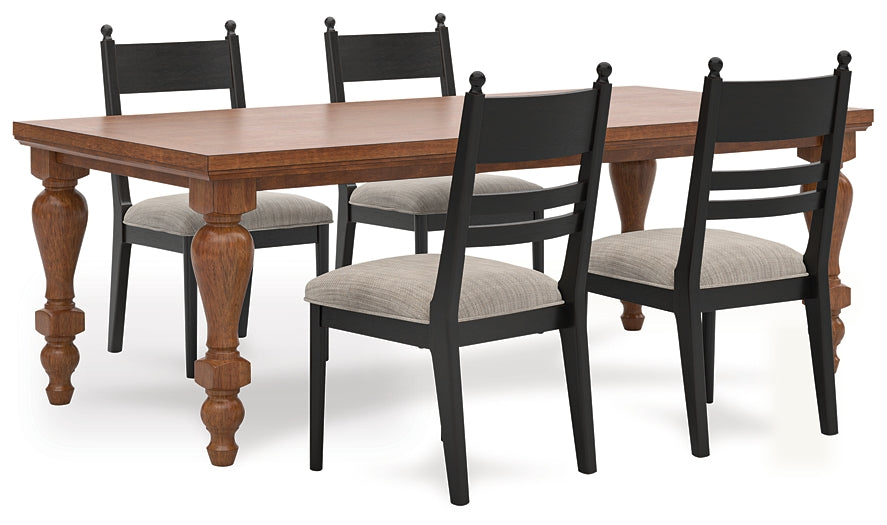 Greddinton Dining Table and 4 Chairs