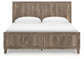Rusticott King Panel Bed with Mirrored Dresser