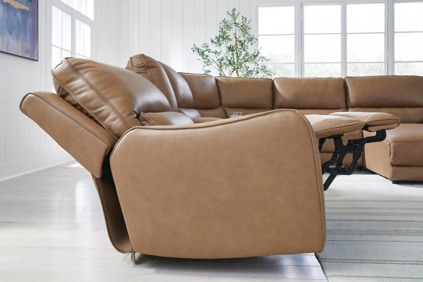 DeepWakes 6-Piece Power Reclining Sectional with Chaise