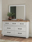 Savonport King Panel Storage Bed. Dresser, Mirror and Nightstand