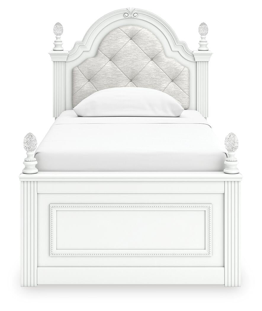 Kozlani Twin Upholstered Panel Bed