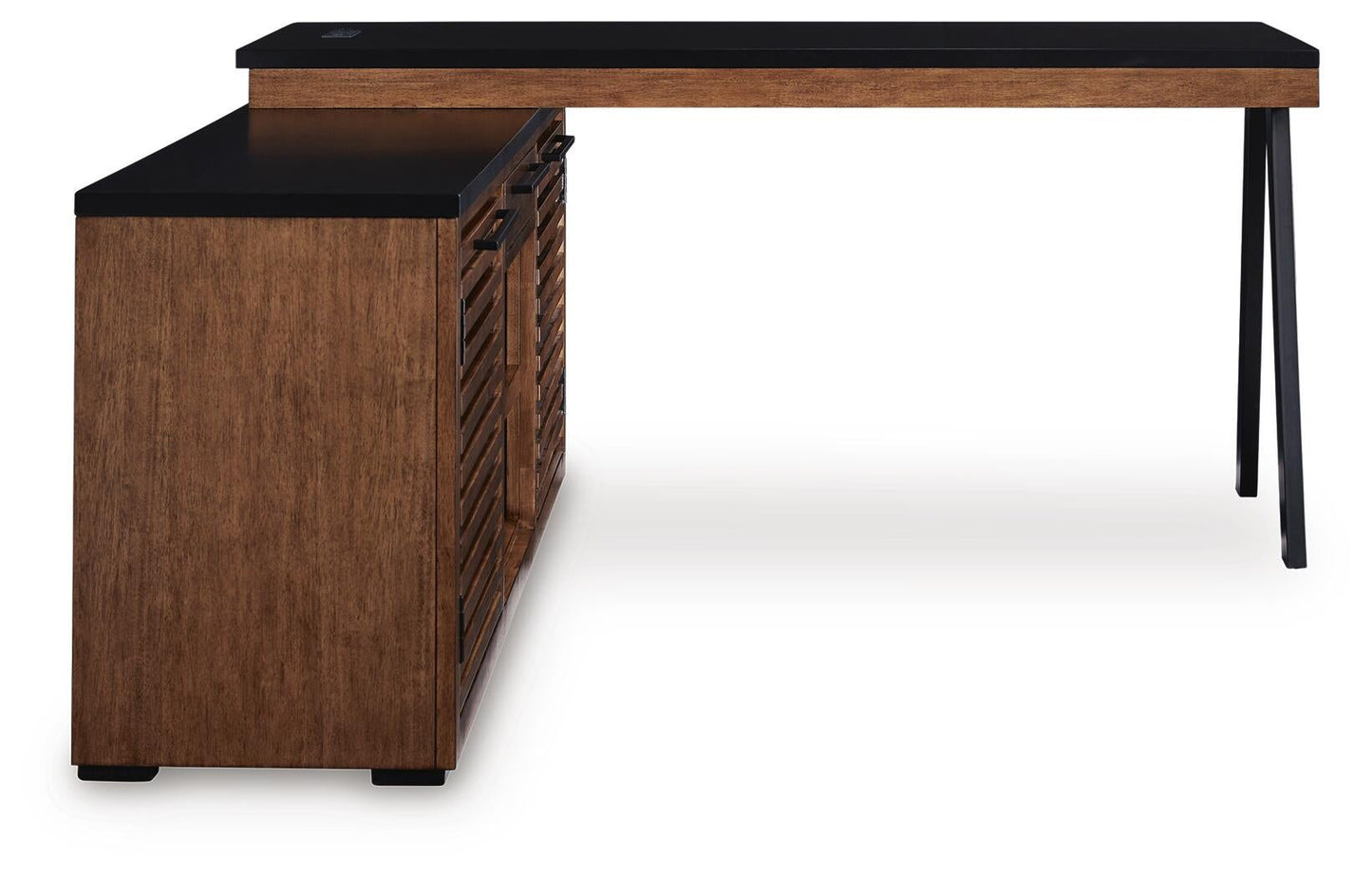 Kallari Credenza with Desk Return