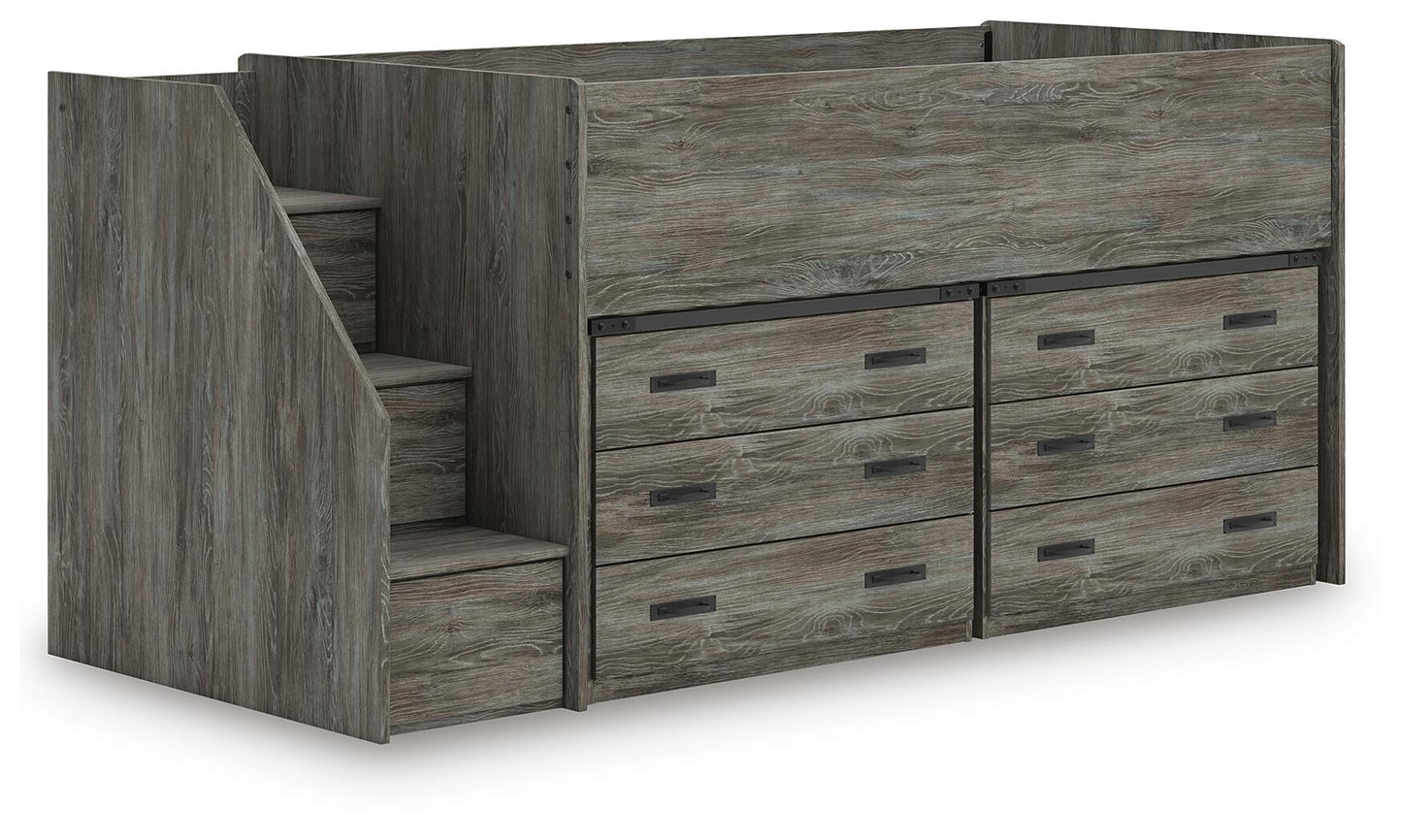 Frandern Twin Loft Bed with Drawer Storage