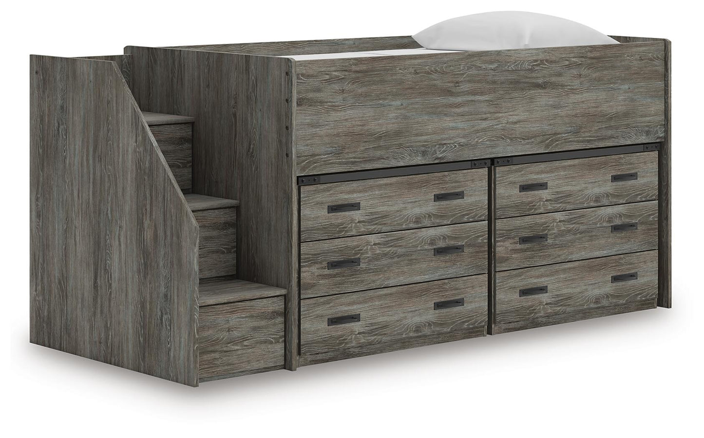Frandern Twin Loft Bed with Drawer Storage