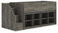Frandern Twin Loft Bed with Bookcase Storage