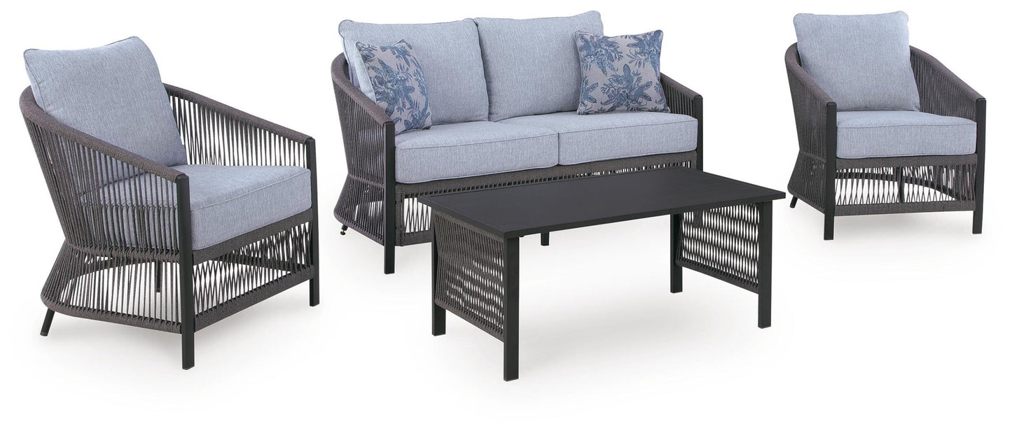 Bridges Beach Love/Chairs/Table Set (4/CN)