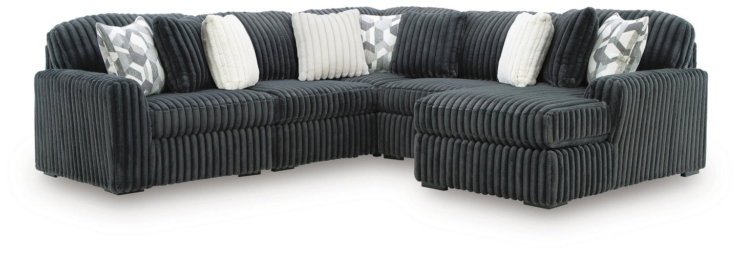 Midnight-Madness 5-Piece Sectional with Chaise