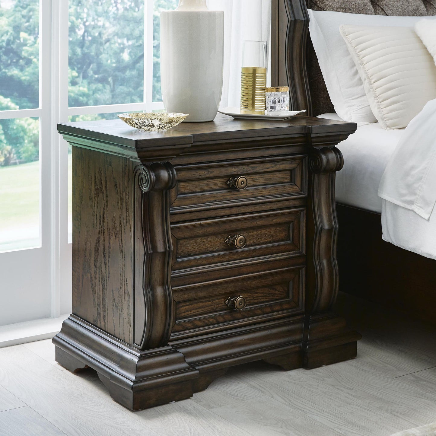 Maylee Three Drawer Night Stand