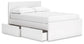 Onita  Panel Platform Bed With 2 Side Storage